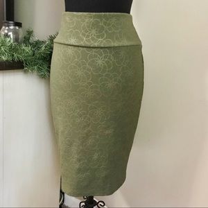LuLaRoe Olive Green Cassie Skirt